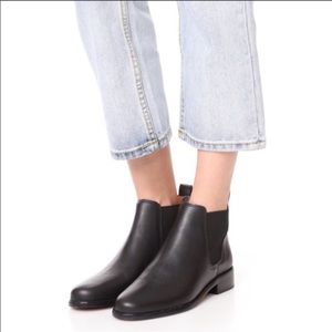 Madewell Ainsley Chelsea Ankle Pull On Genuine Leather Boot Black Size 7.5